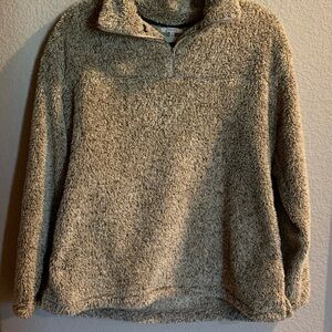🎉HP🎉 Jodifl Cozy Beige Sherpa Pullover Sweater